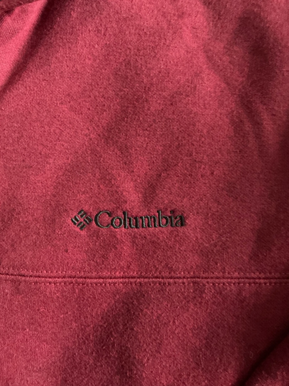 Columbia Men's Hart Mountain ll Maroon Quarter-Zip Pullover Sweatshirt XL - Picture 10 of 14